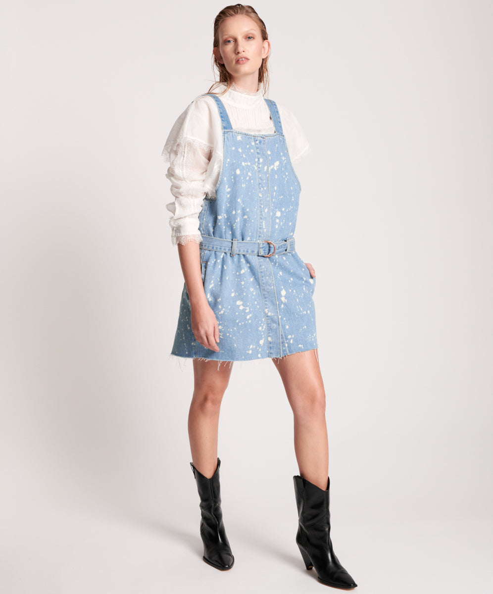 Products Denim Mini Pini Dress - Royal Salt