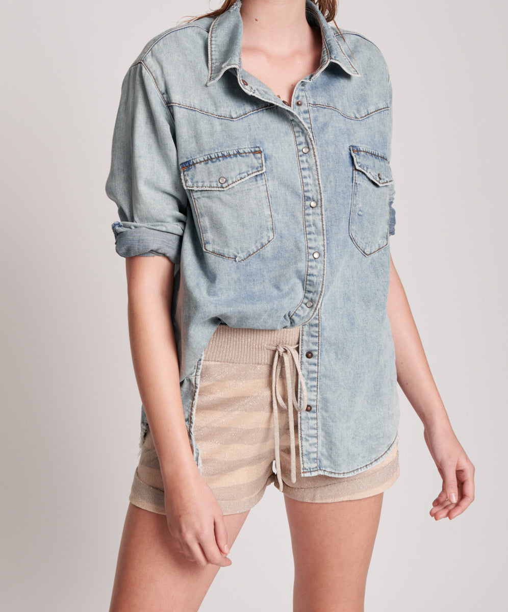 Products New Mexico Knit Shorts - Silver