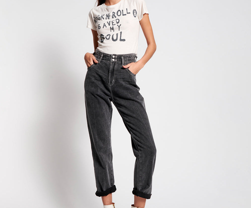 Pioneer Vintage 80S Fit High Waist Denim Jeans - Double Bass