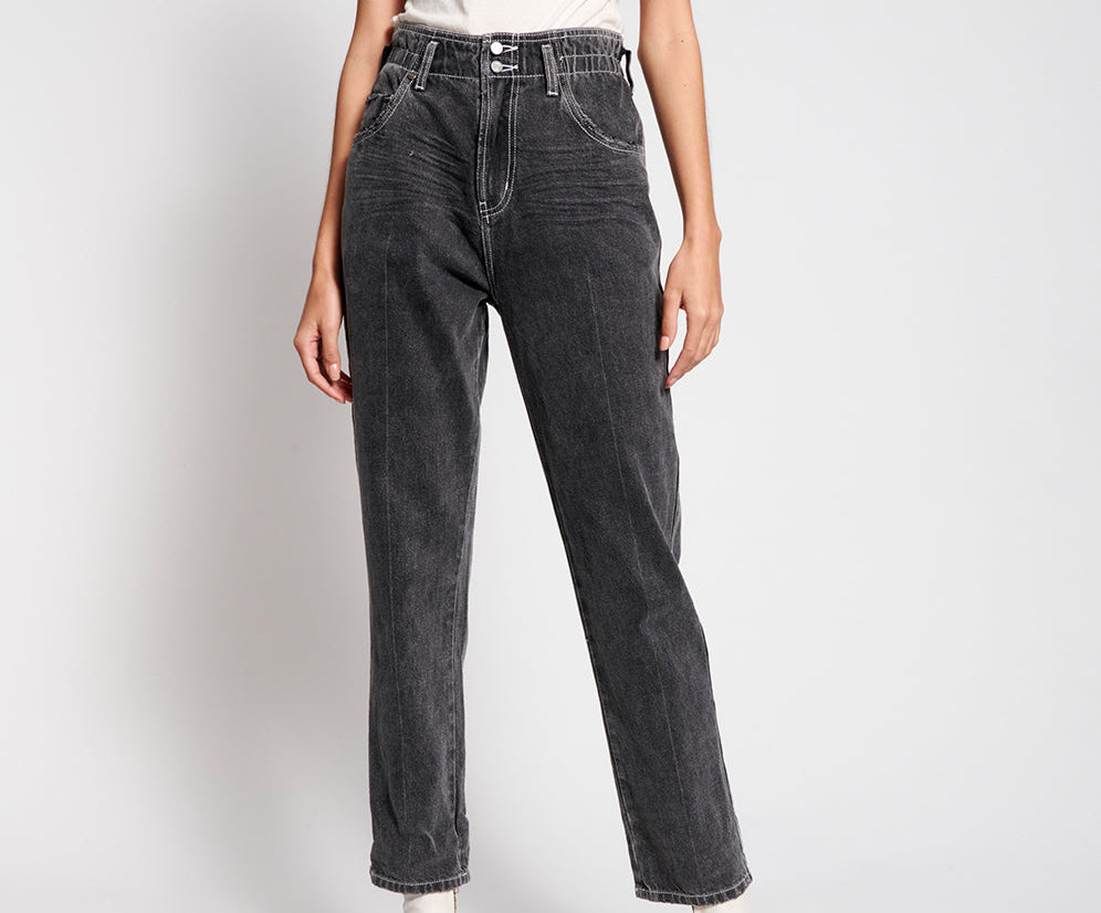 Pioneer Vintage 80S Fit High Waist Denim Jeans - Double Bass