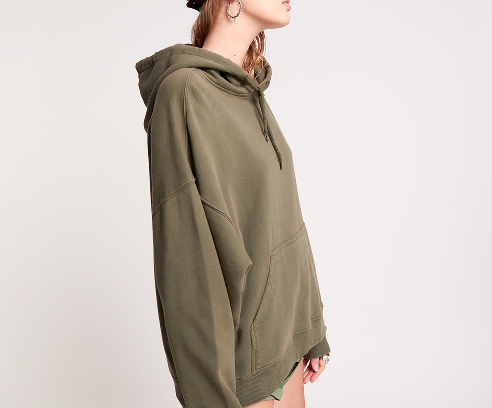 LIGHTNING BOLT KHAKI BATWING HOODY