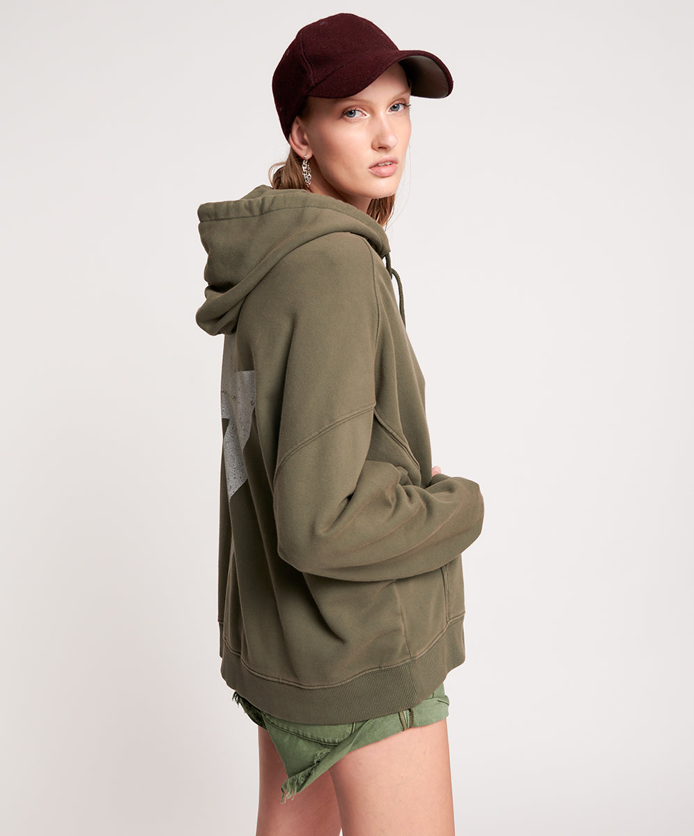 Products LIGHTNING BOLT KHAKI BATWING HOODY