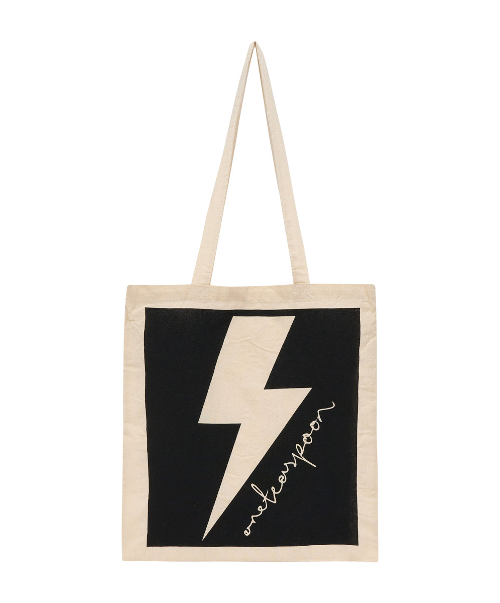 Products BLACK LIGHTNING BOLT TOTE BAG