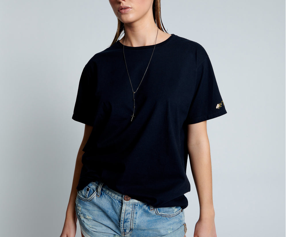 Bandits Low Waist Studded Denim Shorts - Hendrixe Blue