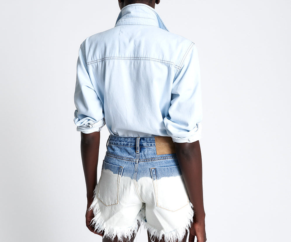 Rollers Low Waist Denim Shorts - Hollywood