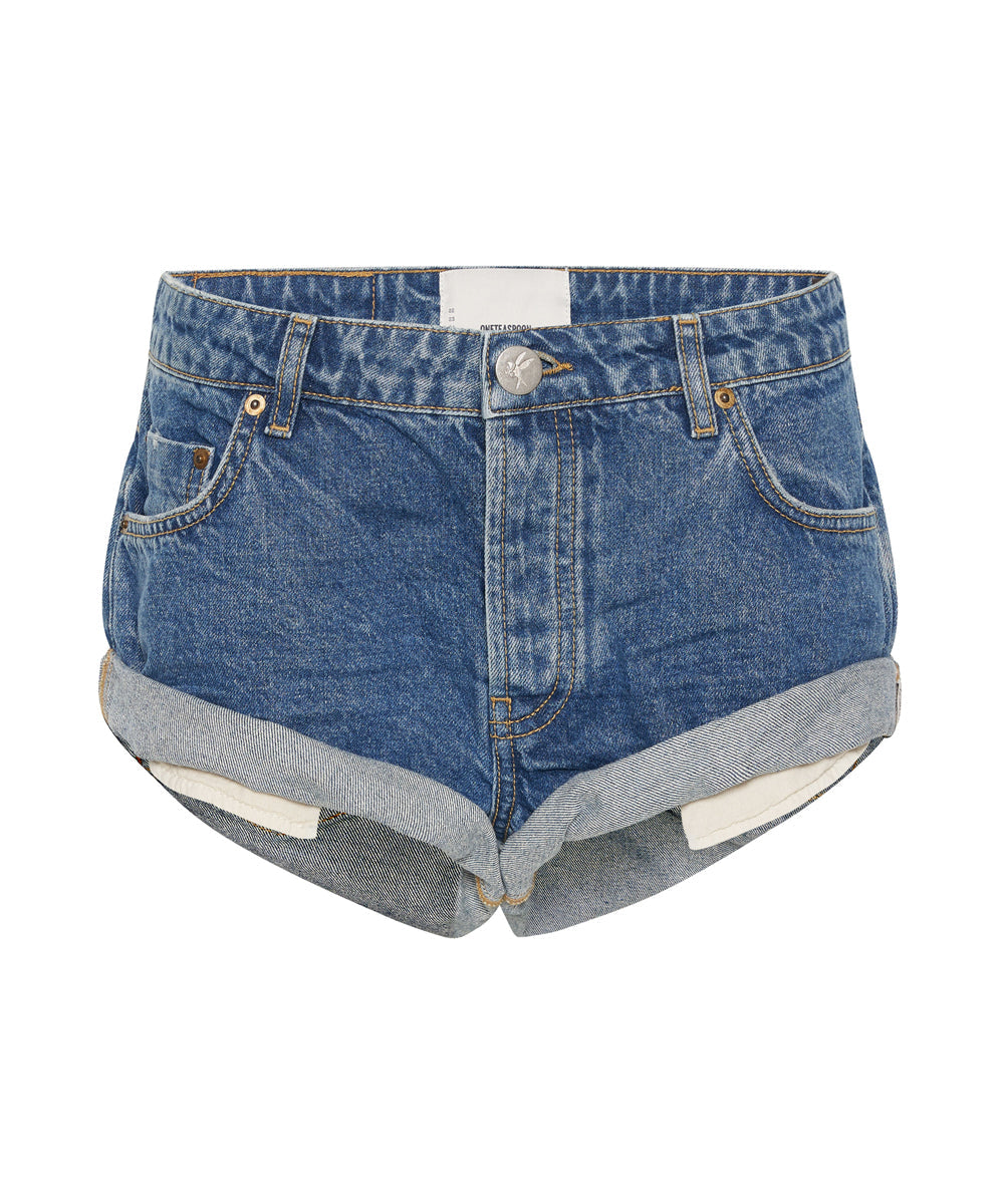 Products Bandits Low Waist Denim Shorts - Rosewood Blue