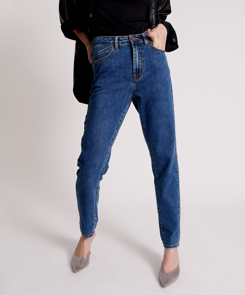 Products Legends High Waist Straight Leg Denim Jeans - Rodeo Blue