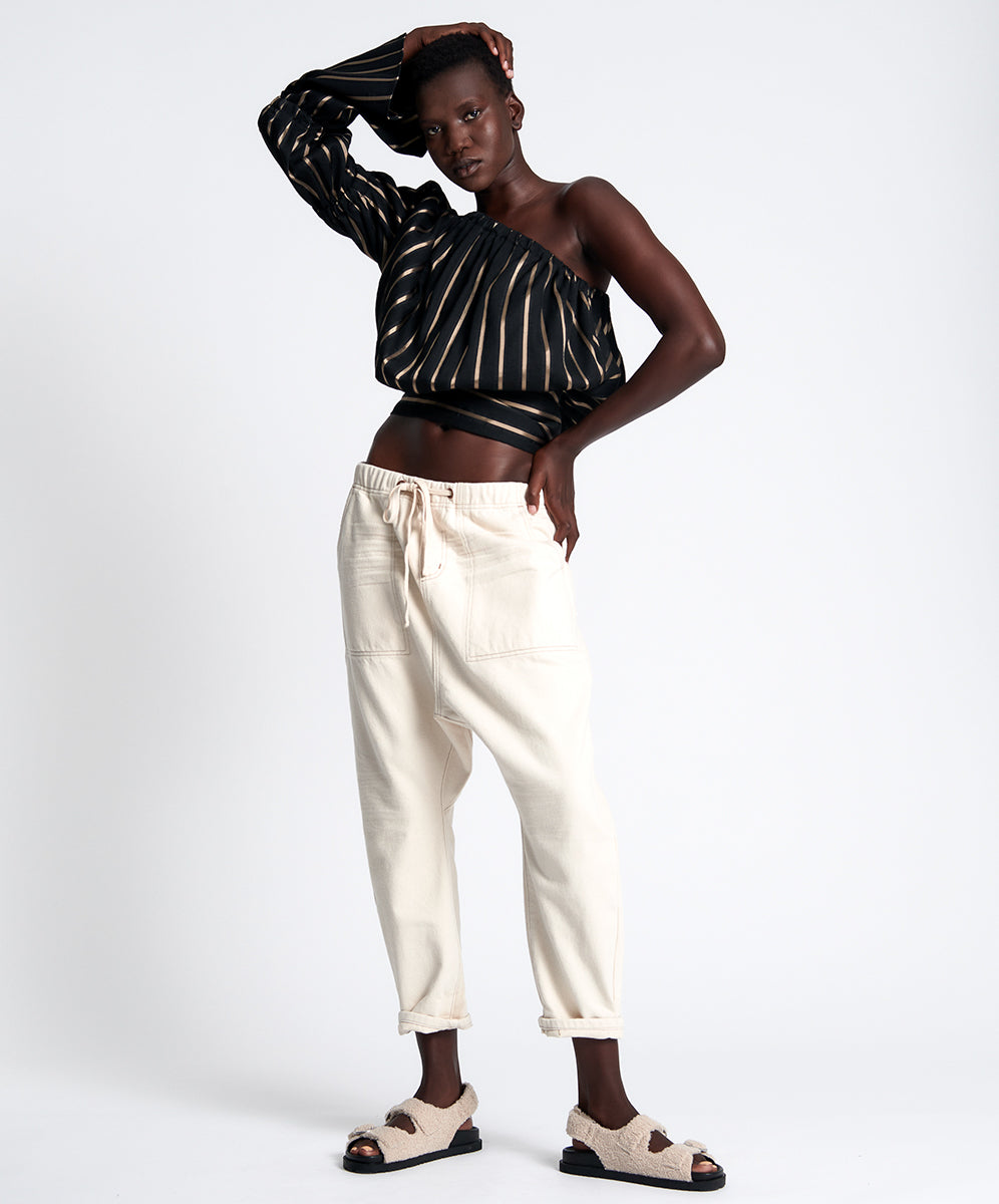 Products NATURAL SHABBY KINGPIN BOYFRIEND JEANS