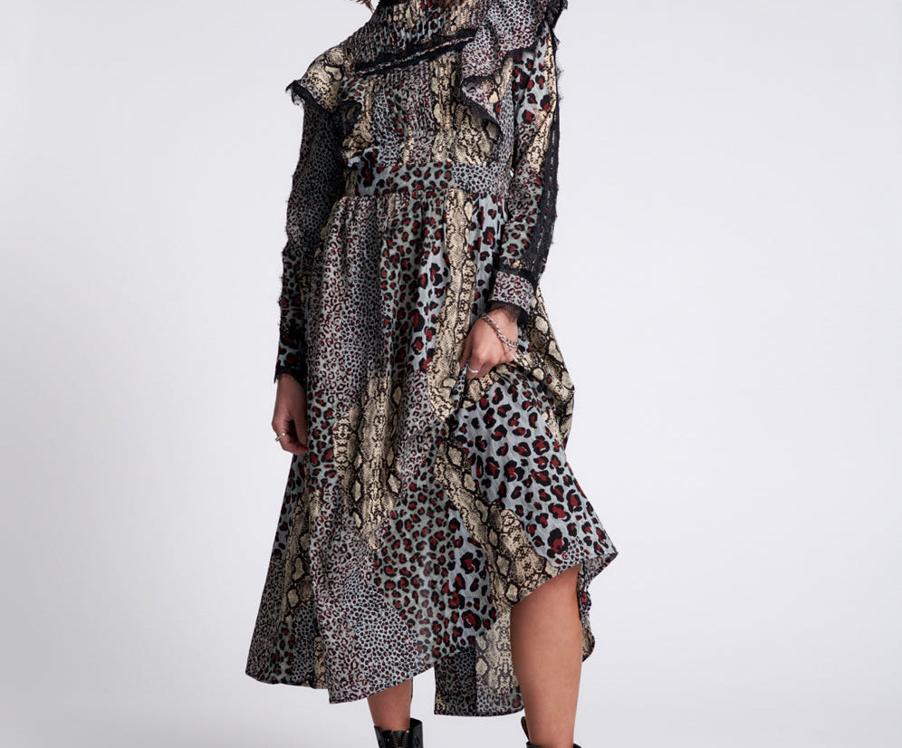 PUNK PYTHON METAL ADVENTURE DRESS MULTI