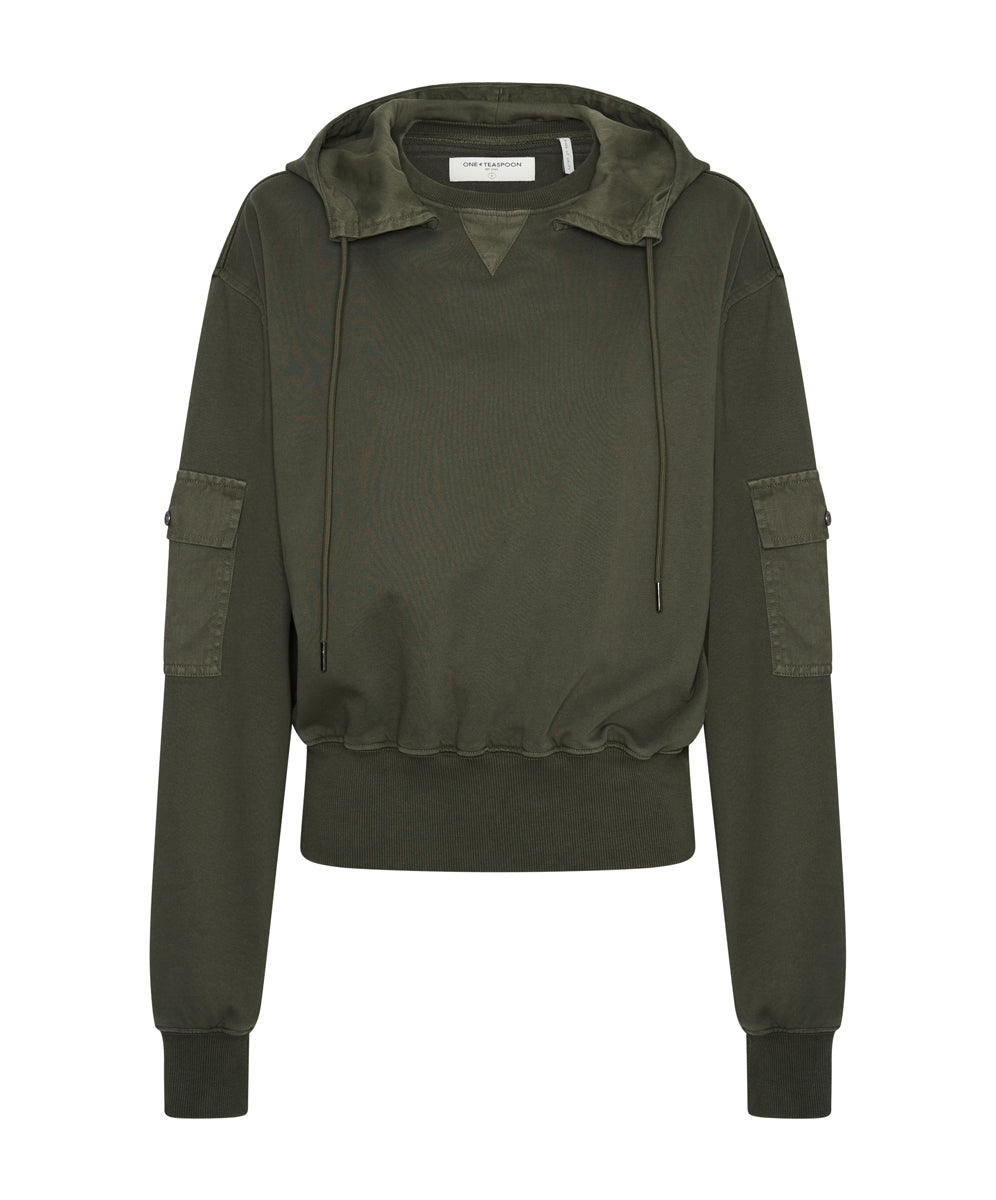 Products Cargo Adventure Sweater Hoody - Dark Khaki