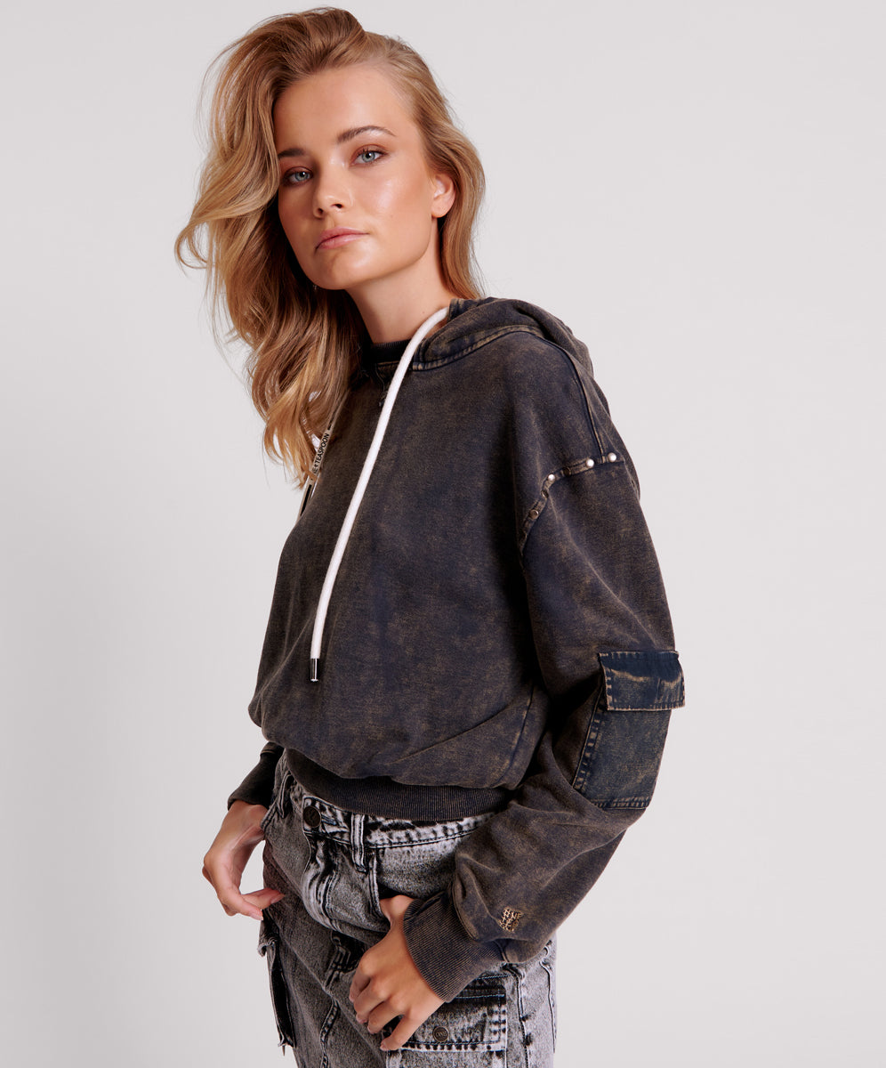 Products O.T.S Cargo Studded Adventure  Sweater Hoody - Rust