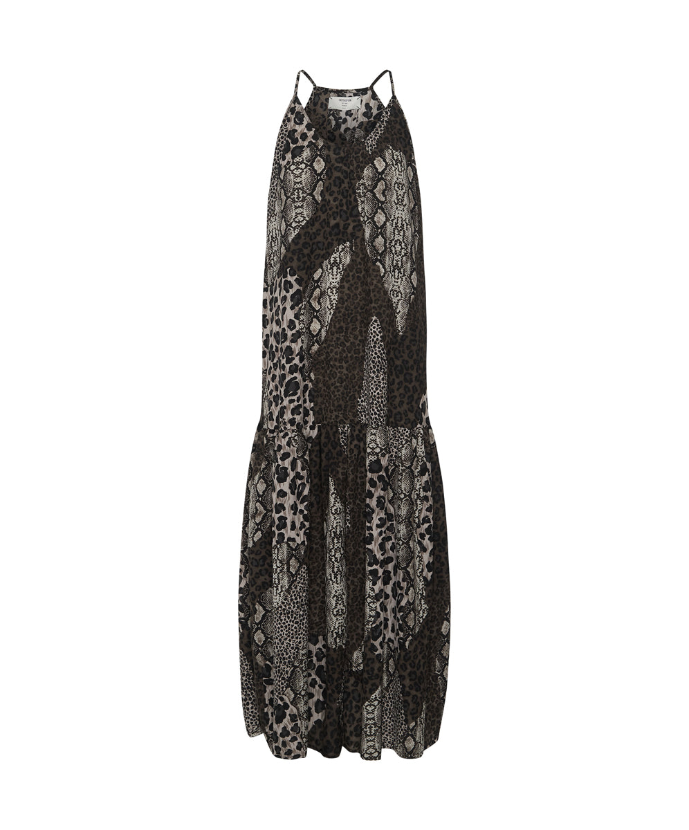 Products NIGHT ANIMALS LONG SPLIT DRESS