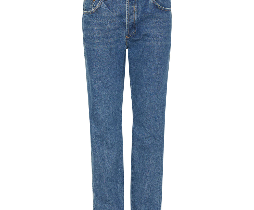 RIVIERA TRUCKERS MID RISE STRAIGHT LEG JEANS