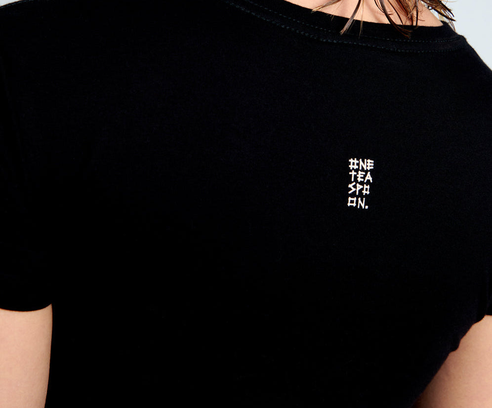 BLACK BOWER BIRD ORGANIC FITTED TEE