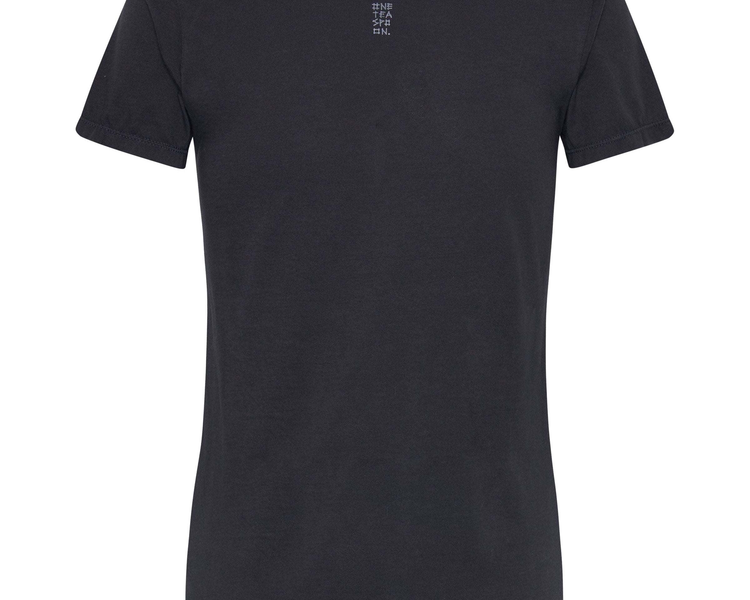 CHARCOAL BOWER BIRD ORGANIC FITTED TEE