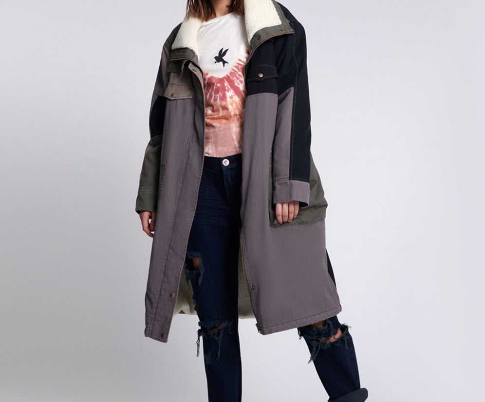 PATCHWORK UTILITY DEFENDER COAT