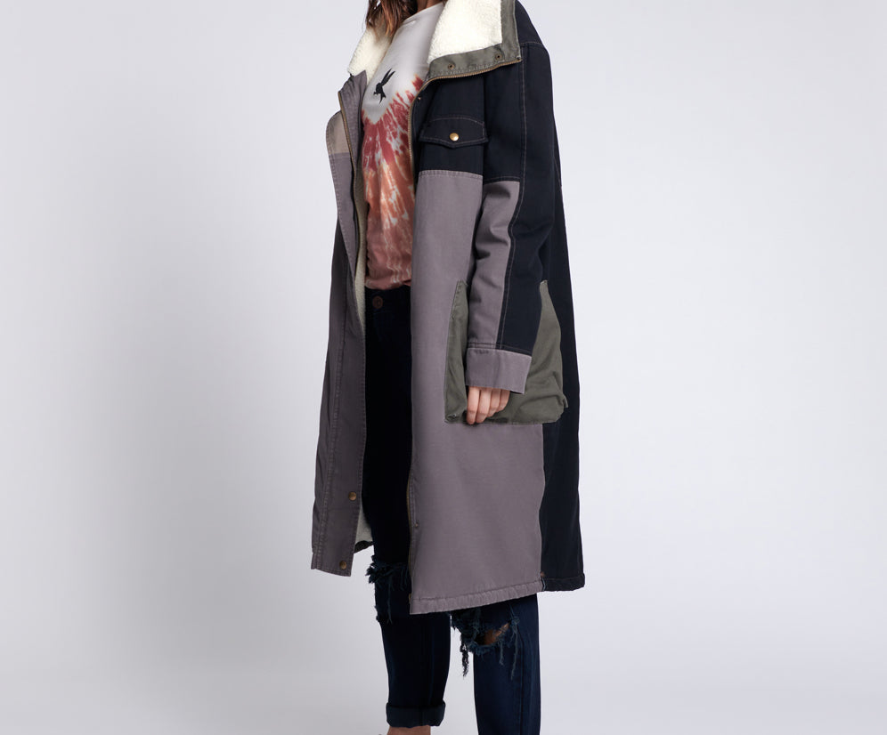 PATCHWORK UTILITY DEFENDER COAT