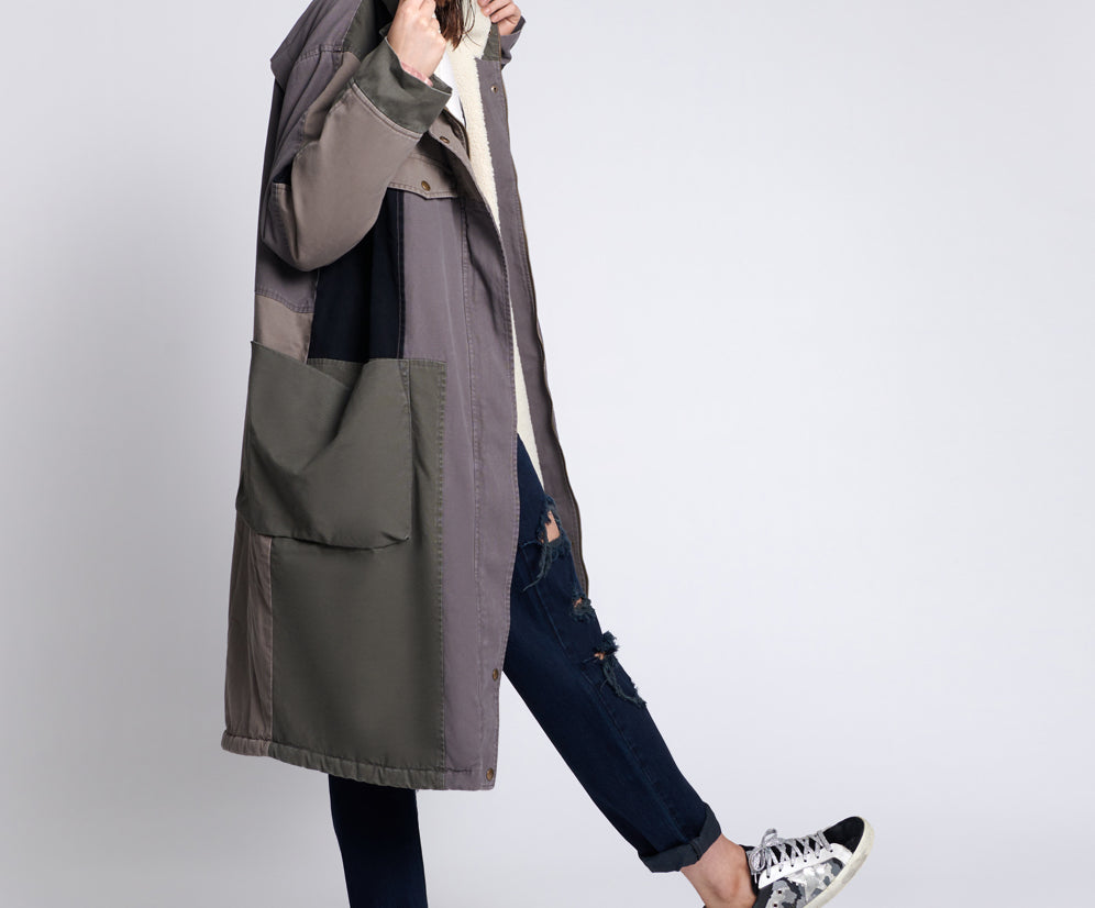 PATCHWORK UTILITY DEFENDER COAT