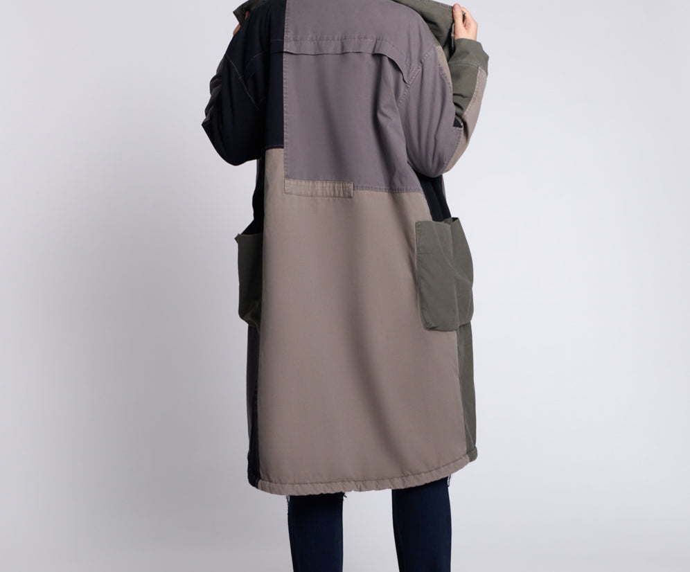 PATCHWORK UTILITY DEFENDER COAT