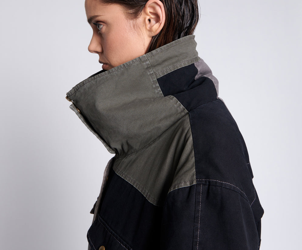 PATCHWORK UTILITY DEFENDER COAT