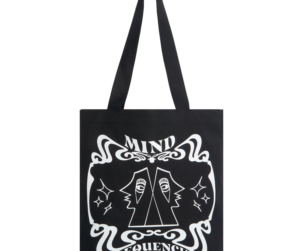 MIND FREQUENCIES MOBLACK TOTE BAG