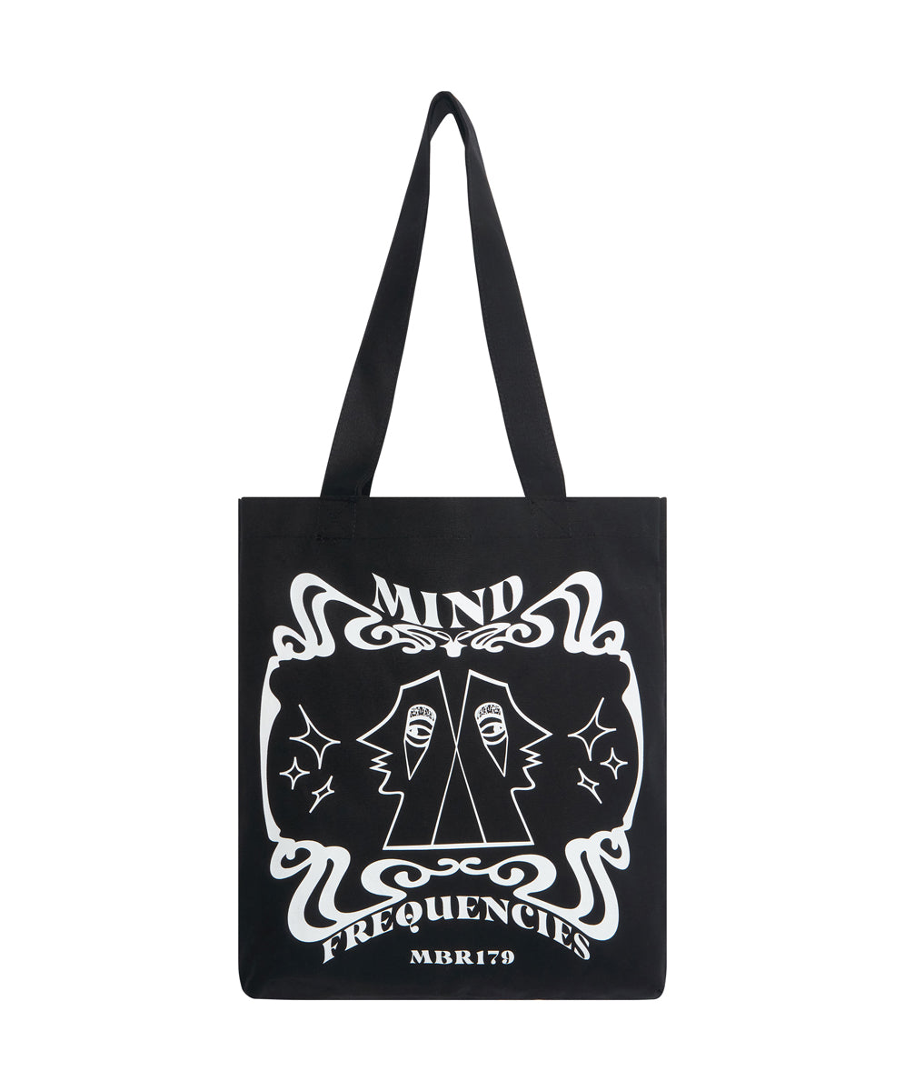 Products MIND FREQUENCIES MOBLACK TOTE BAG