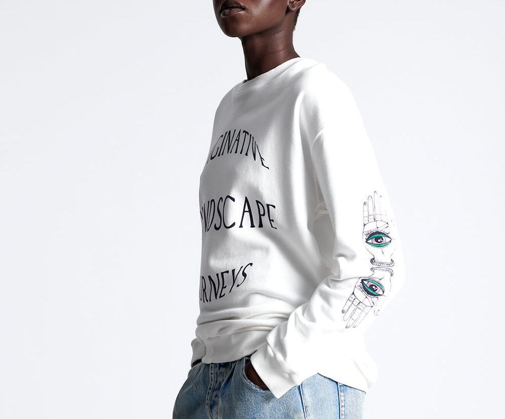 DEEPER SOUNDS HAND OF WISDOM SWEATER