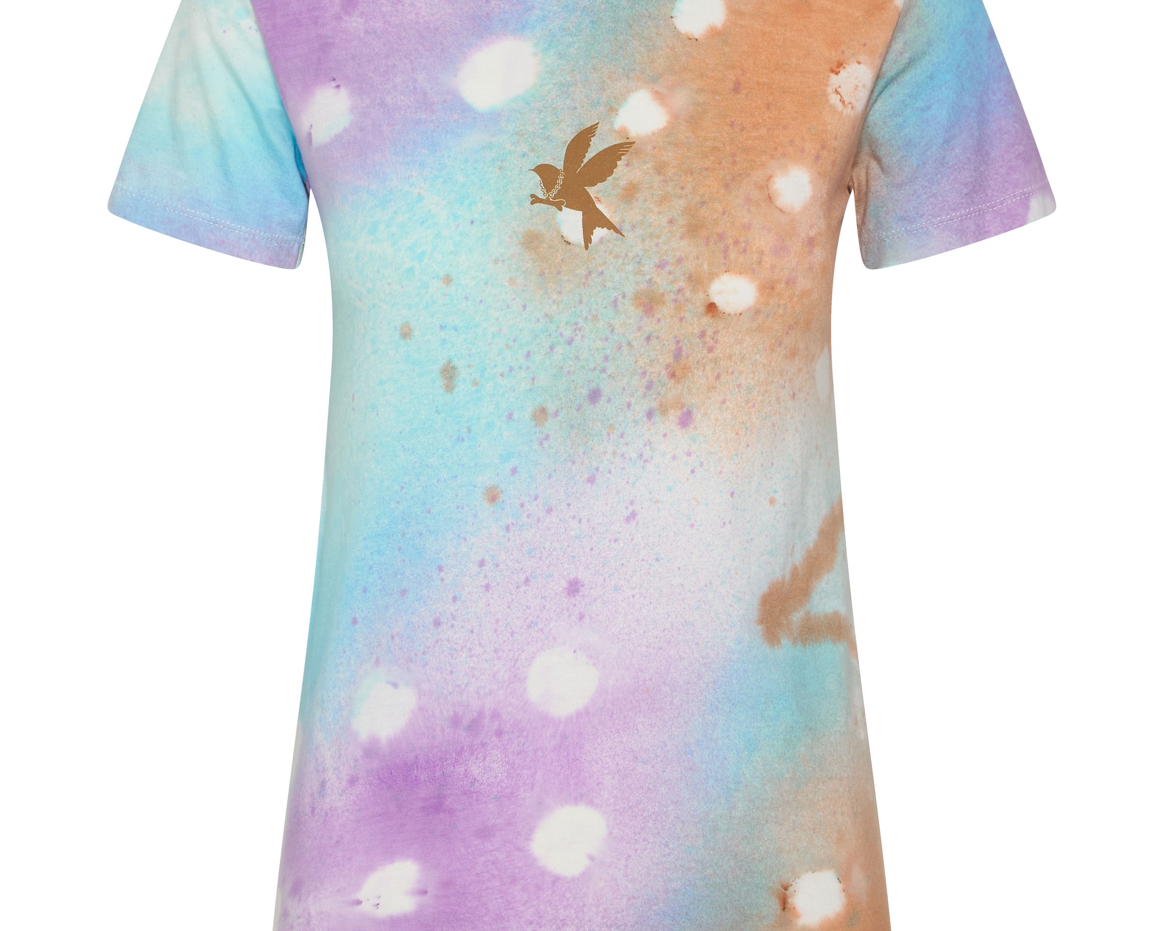 GRAFFITI TIE DYE ORGANIC FITTED TEE