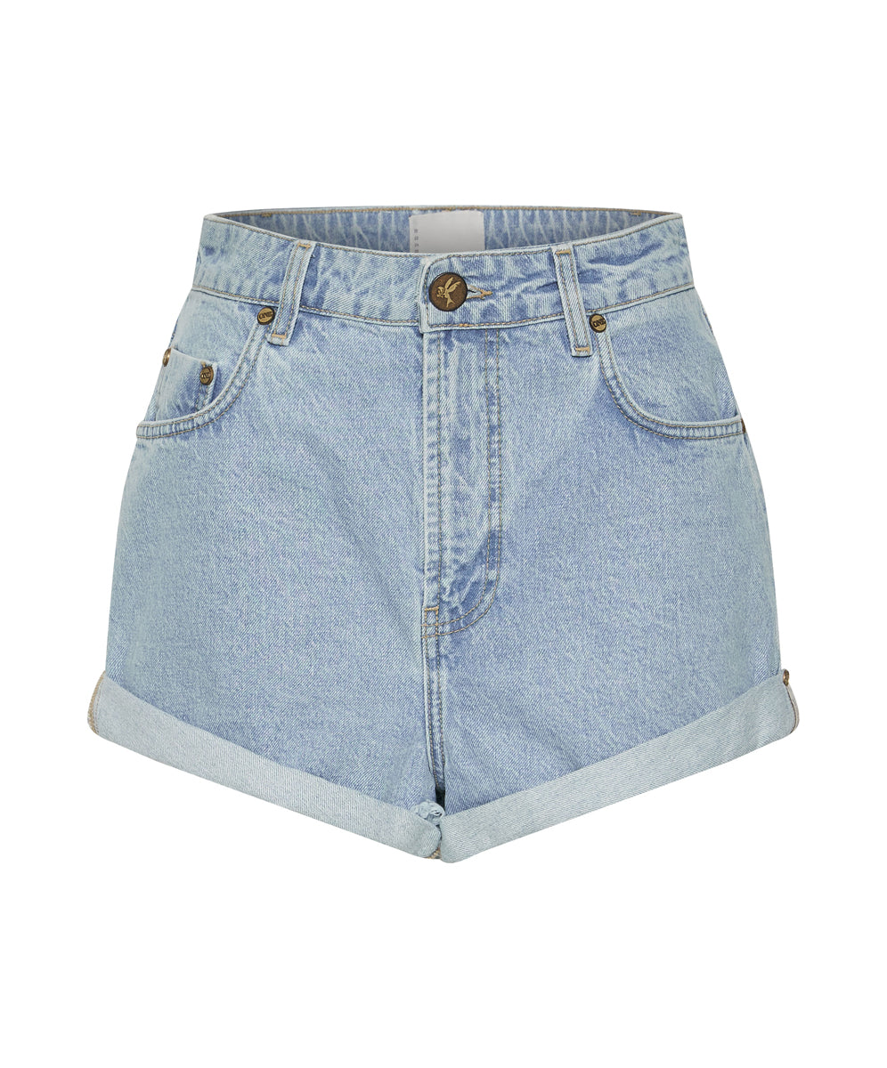 Products Bandits High Waist Denim Shorts - Best Blue