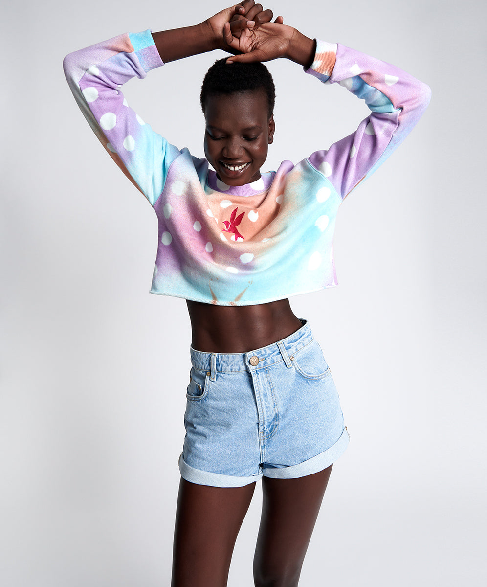Products Bandits High Waist Denim Shorts - Best Blue