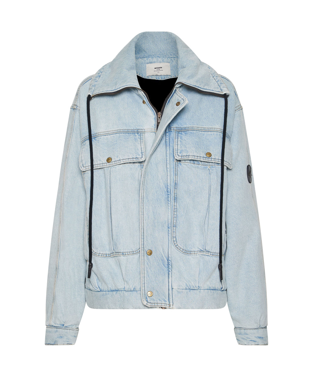 Products BEST BLUE DENIM PUFFA JACKET