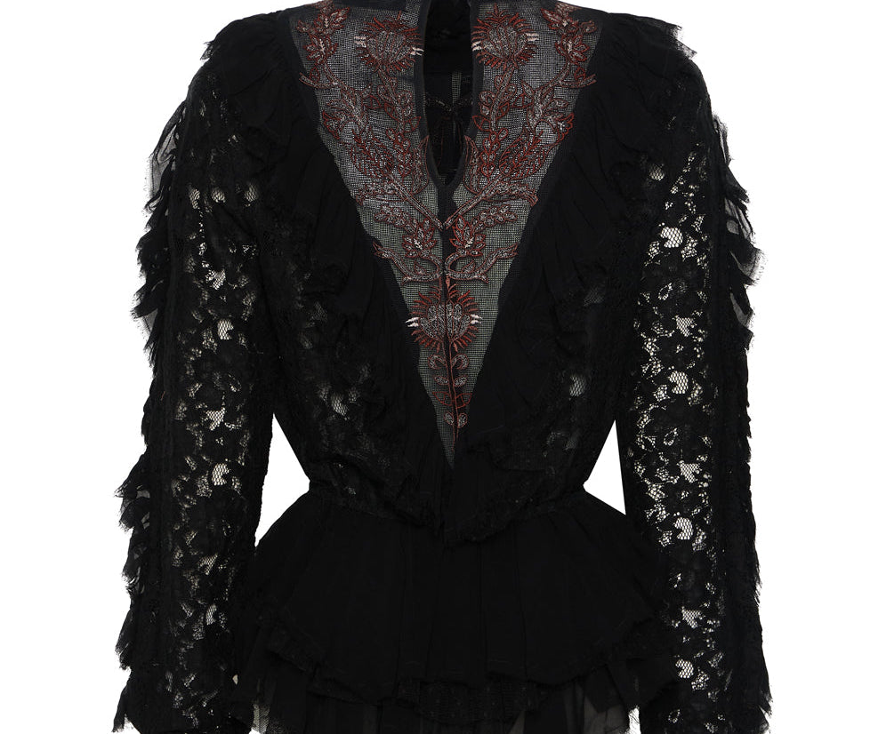 AWAKENED EMBROIDERED LONGSLEEVE TOP