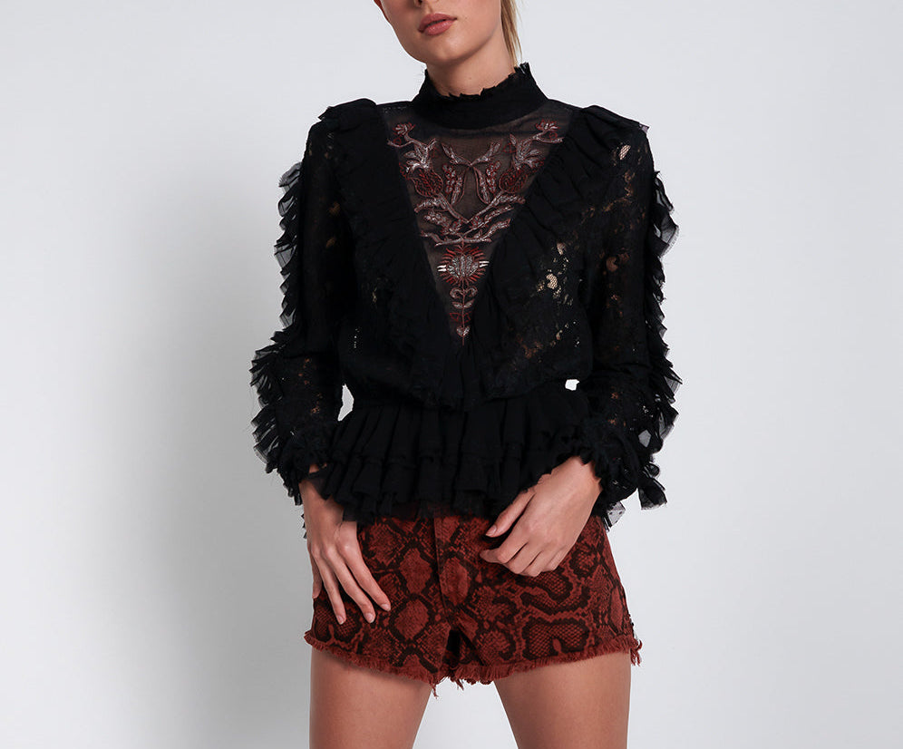 AWAKENED EMBROIDERED LONGSLEEVE TOP