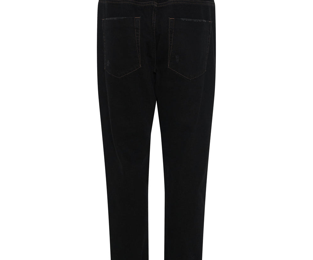 ONYX BLACK SHABBIES DRAWSTRING JEANS