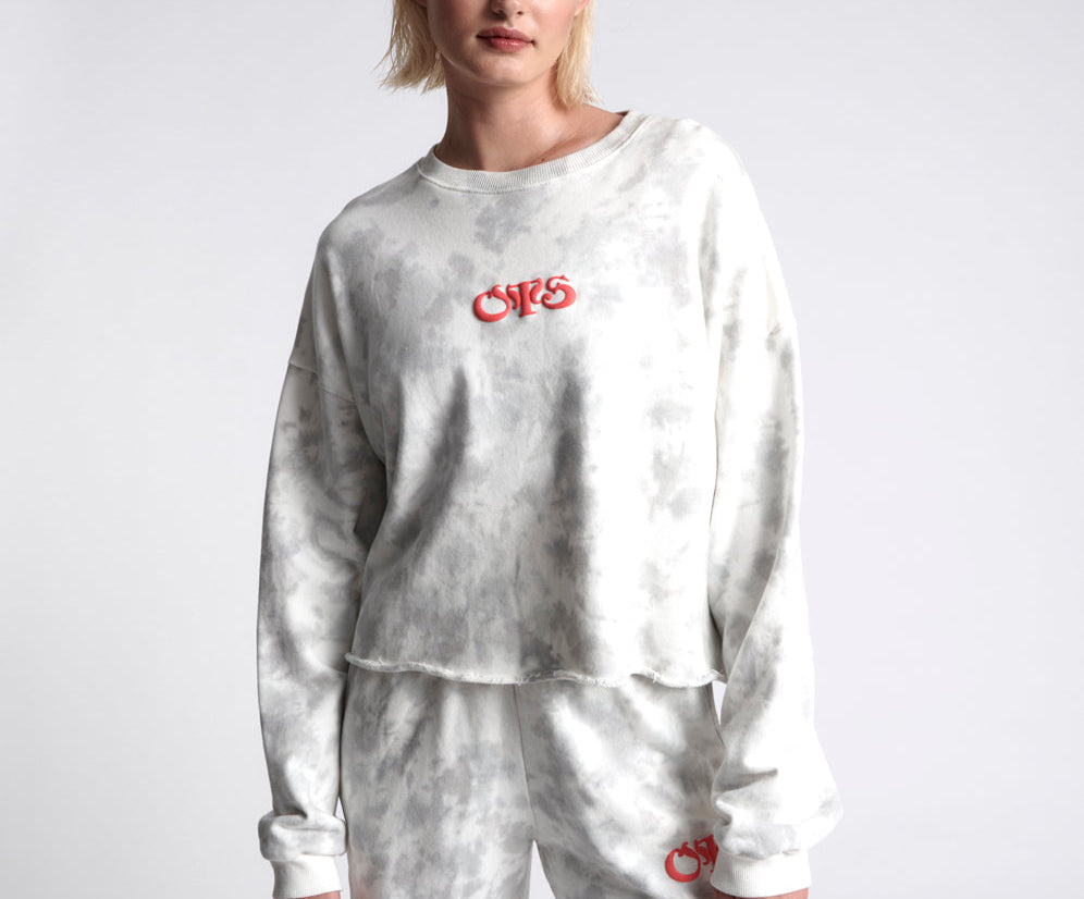 O.T.S Commuter Crop Sweater - Cloud