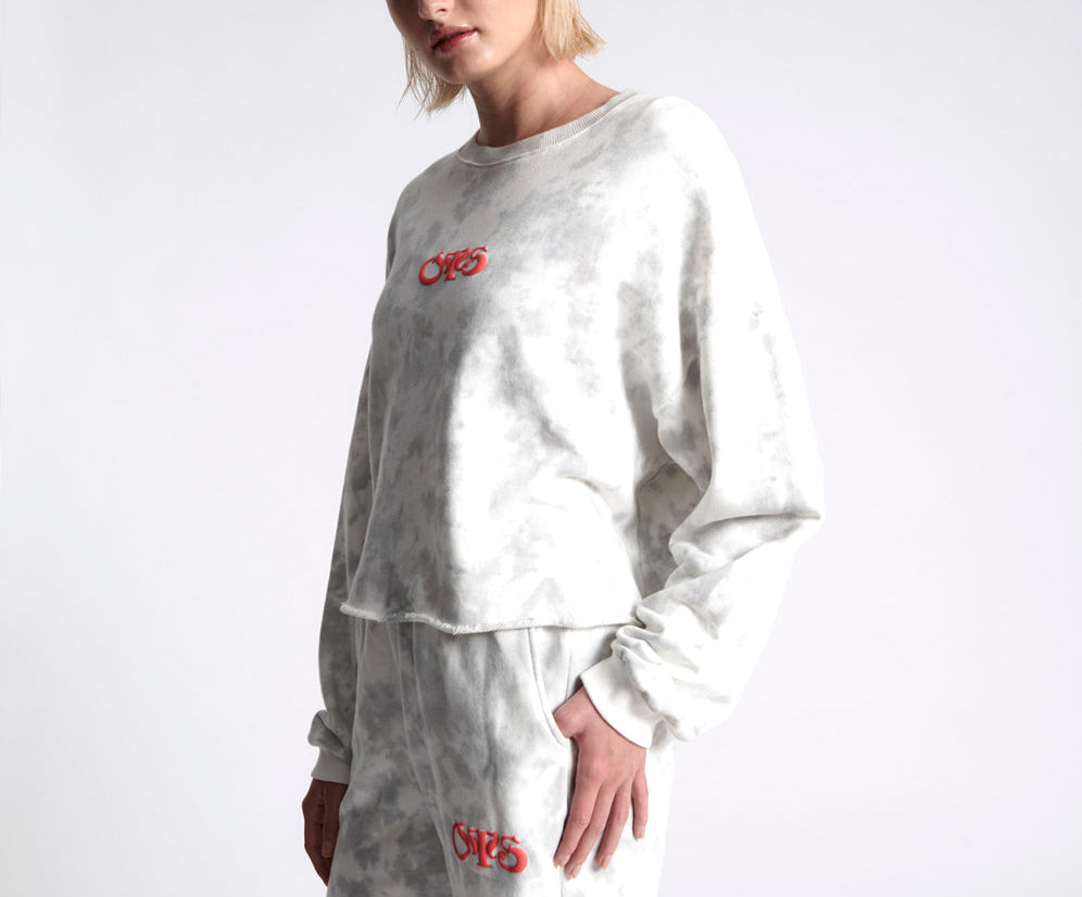 O.T.S Commuter Crop Sweater - Cloud