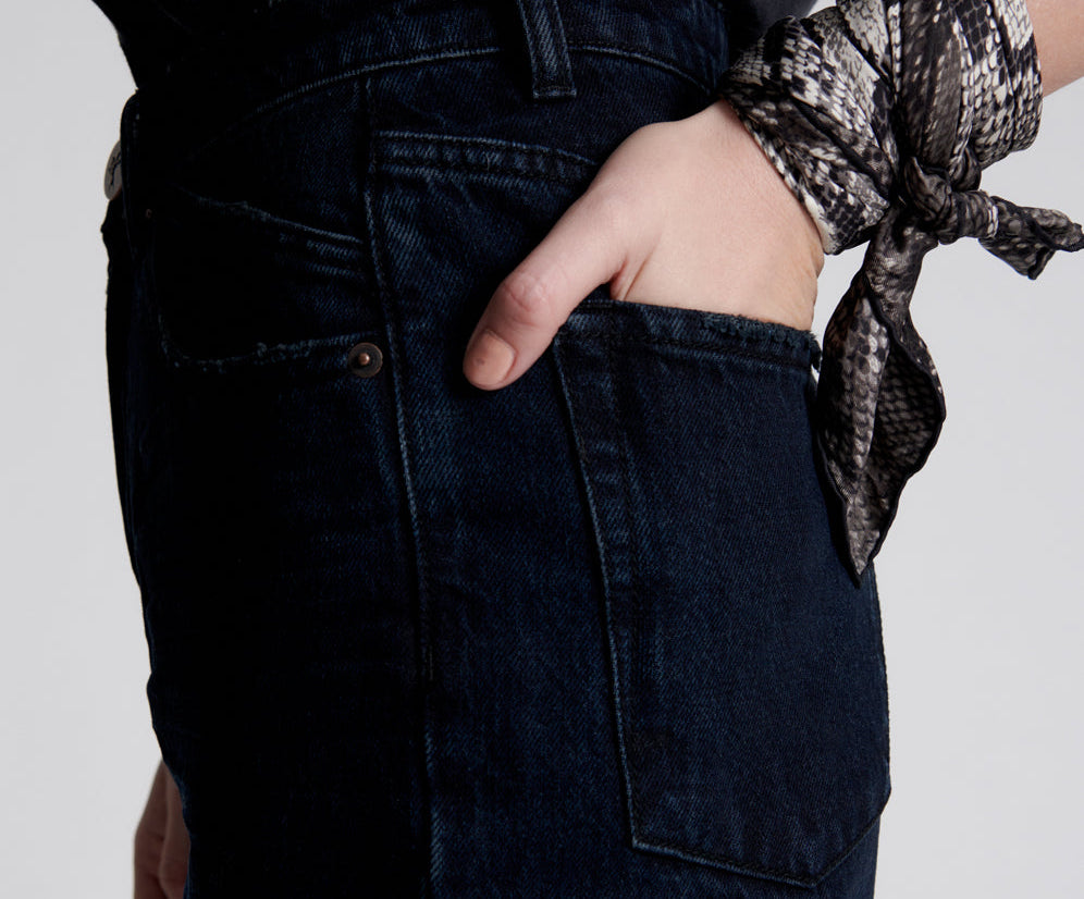 Legends High Waist Mom Fit Denim Jeans - Fox Black