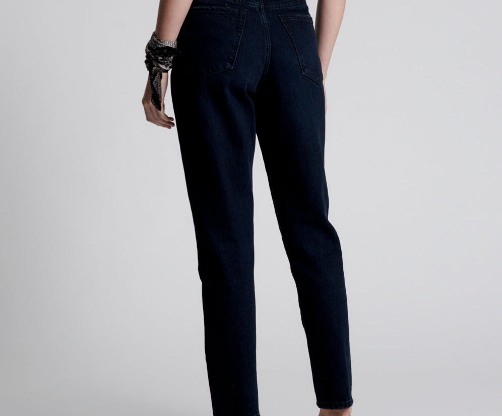 Legends High Waist Mom Fit Denim Jeans - Fox Black