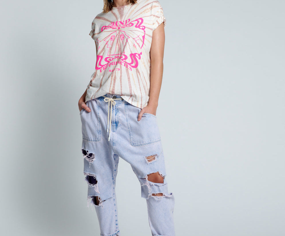 PURPLE HAZE SHABBY KINGPINS BOYFRIEND JEANS