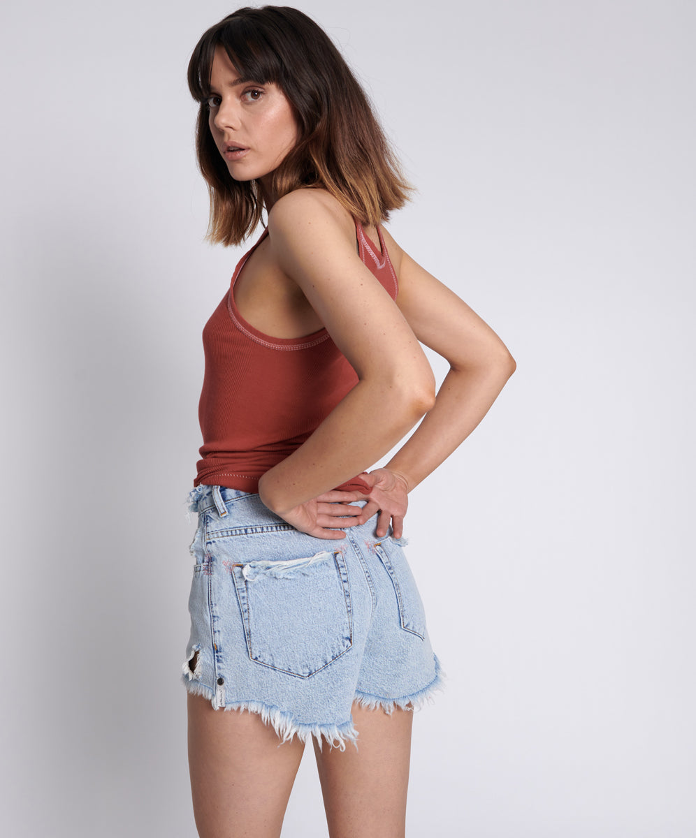Products CIRCUS BLUE BONITA HIGH WAIST DENIM SHORT