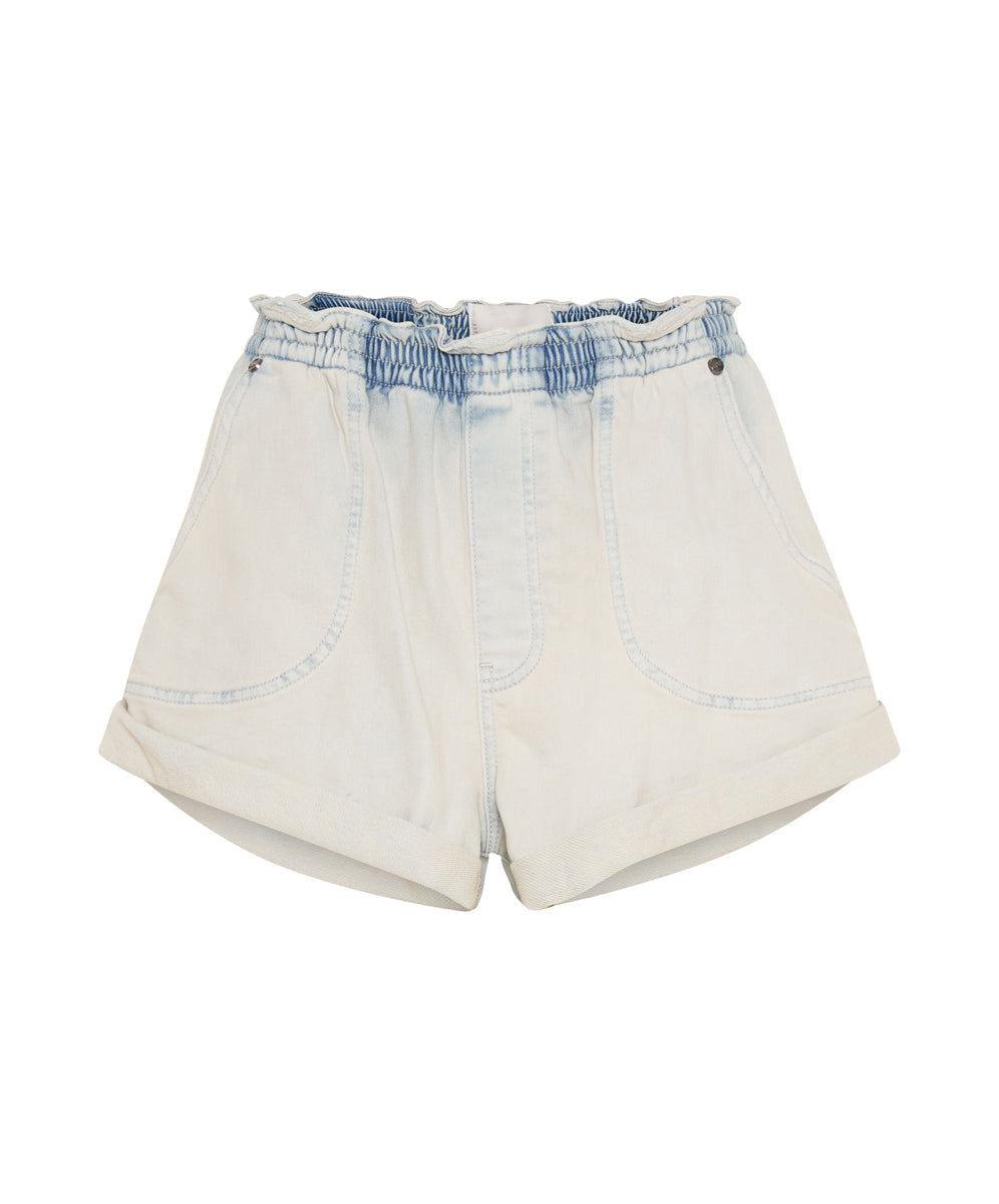 Products FADED BLUE LUXE STRETCH HUNTERS BOYFRIEND SHORTS