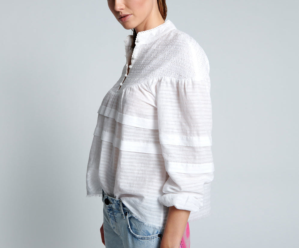 Pure Desert Angel Longsleeve Top - White