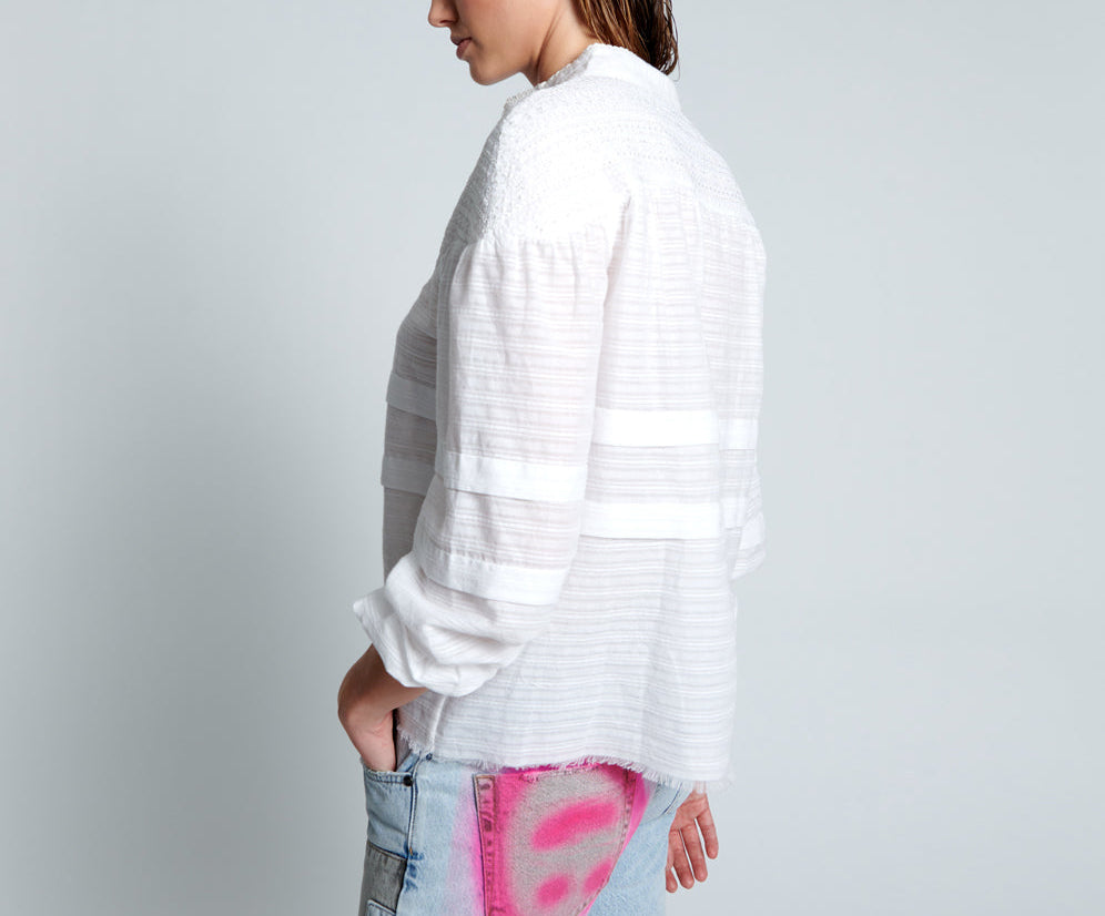 Pure Desert Angel Longsleeve Top - White