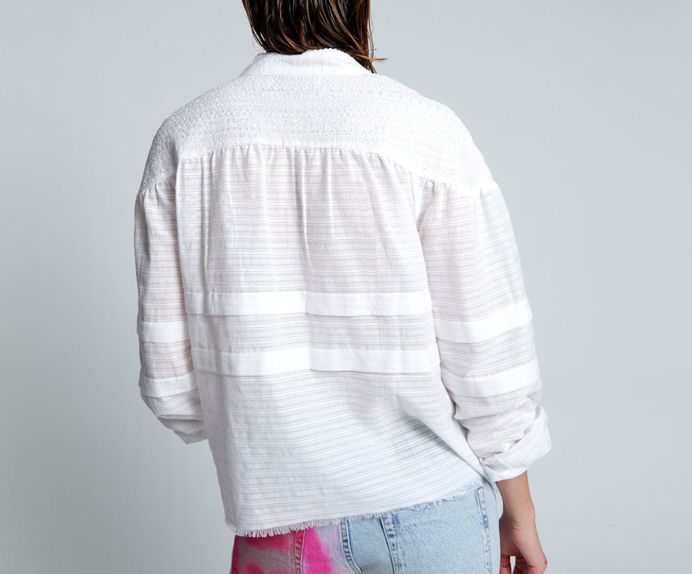 Pure Desert Angel Longsleeve Top - White