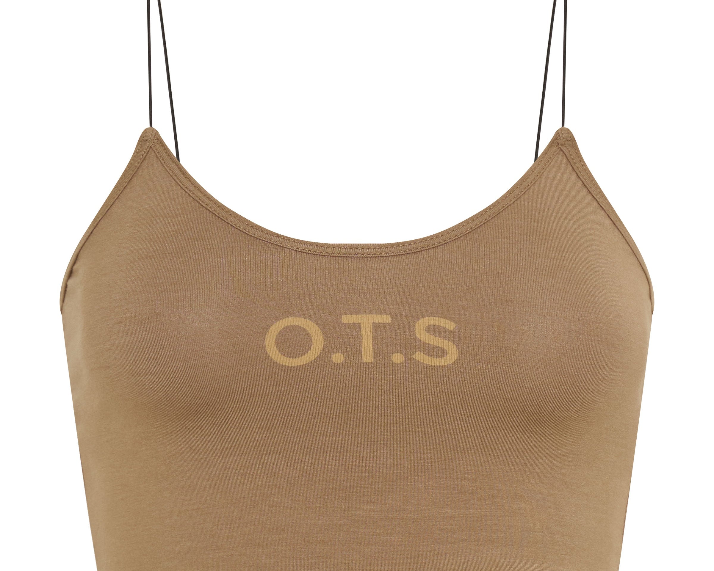 OTS STRING CROP BROWN