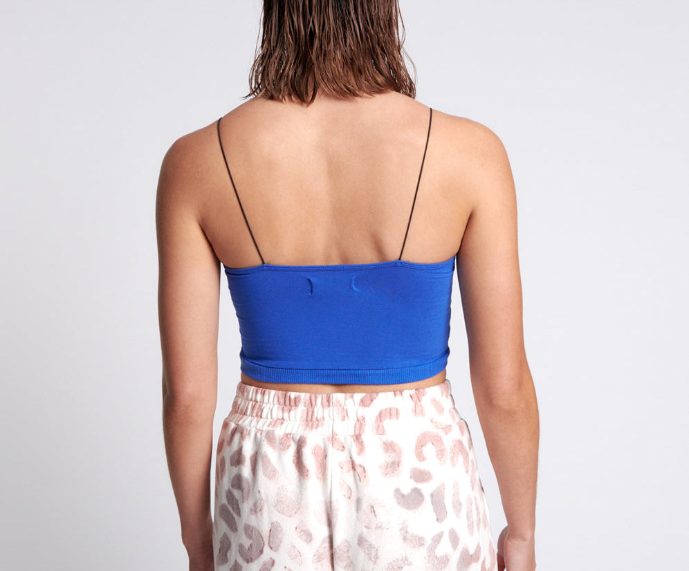 O.T.S String Crop Top - Electric Blue