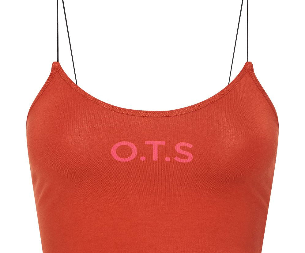 OTS STRING BACK BOXER CROP RED