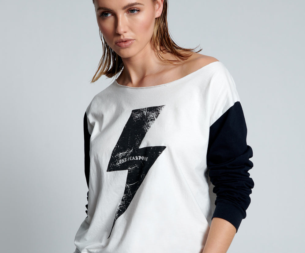 FLASH DANCE LIGHTNING LONGSLEEVE TEE