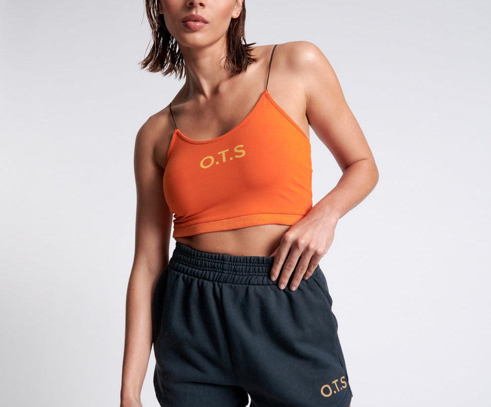 O.T.S High Waist Hustle Shorts - Smokey Blue