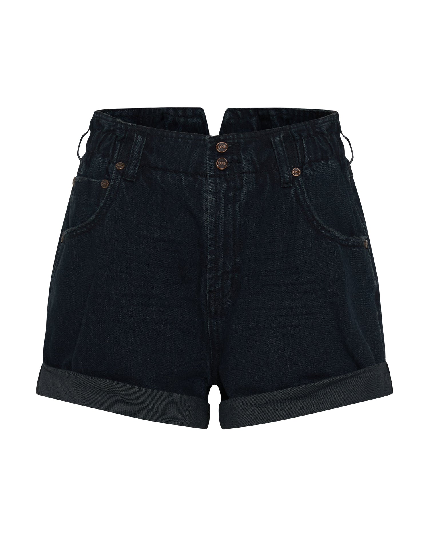 Products FOX BLACK PIONEER HIGH WAIST VINTAGE FIT SHORTS